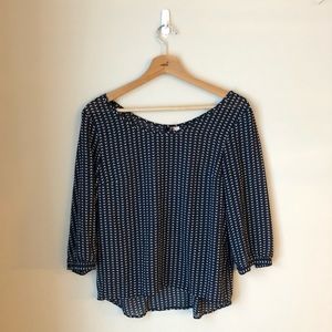 H&M Navy Blouse